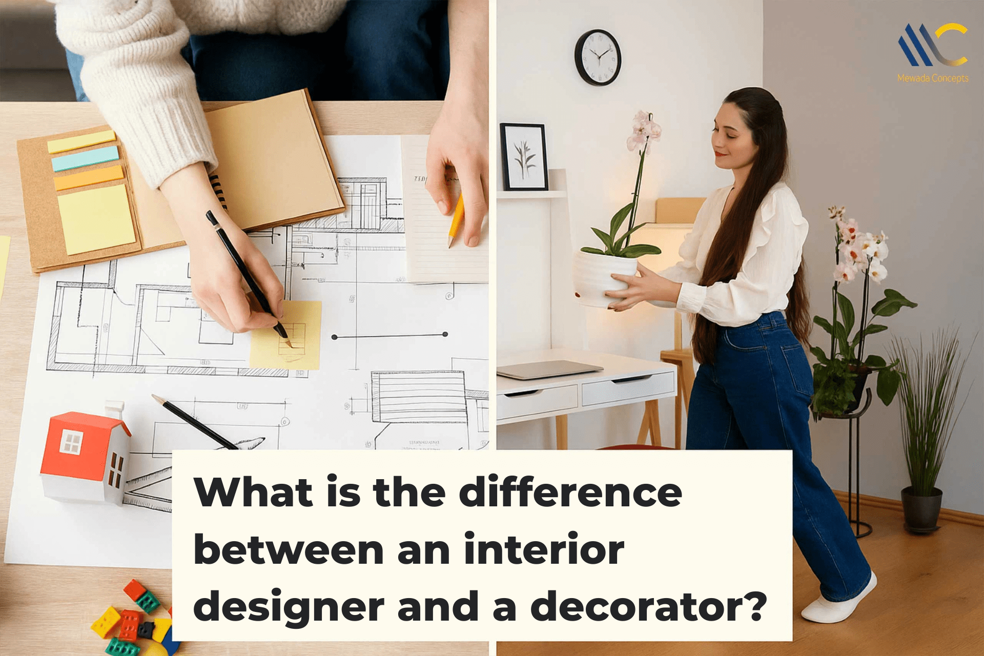 difference between an interior designer and a decorator?