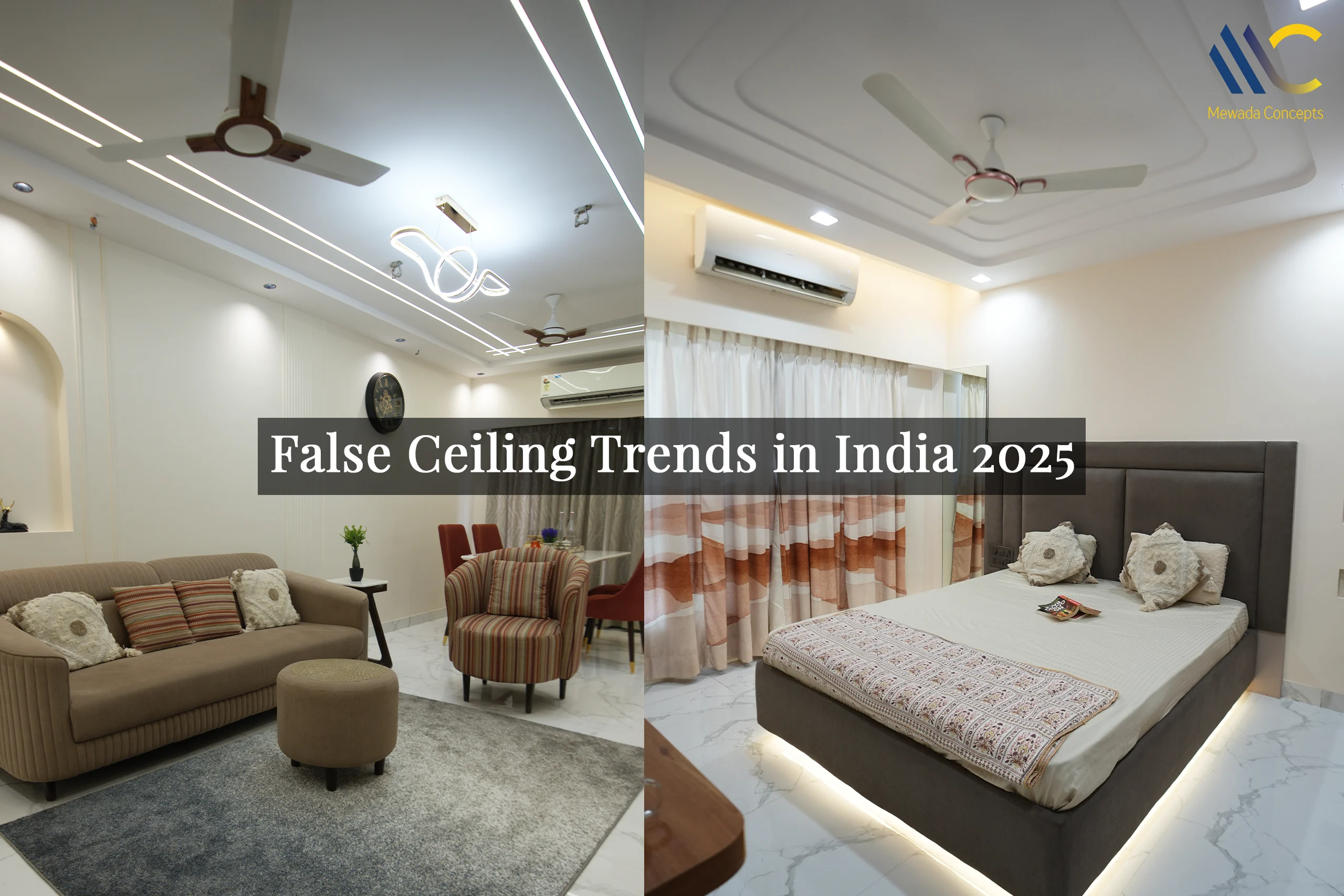 Top False Ceiling Trends in India 2025 - mewada concepts