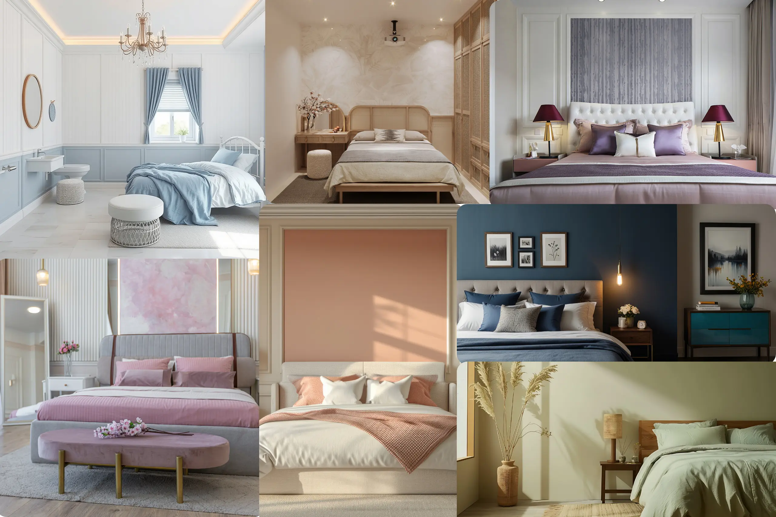 Top 7 Colour Combinations for bedroom