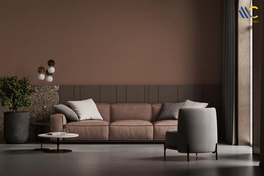 Chocolate Brown wall paint colour