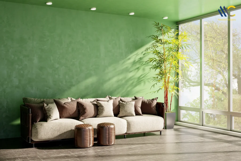 Green wall paint colour