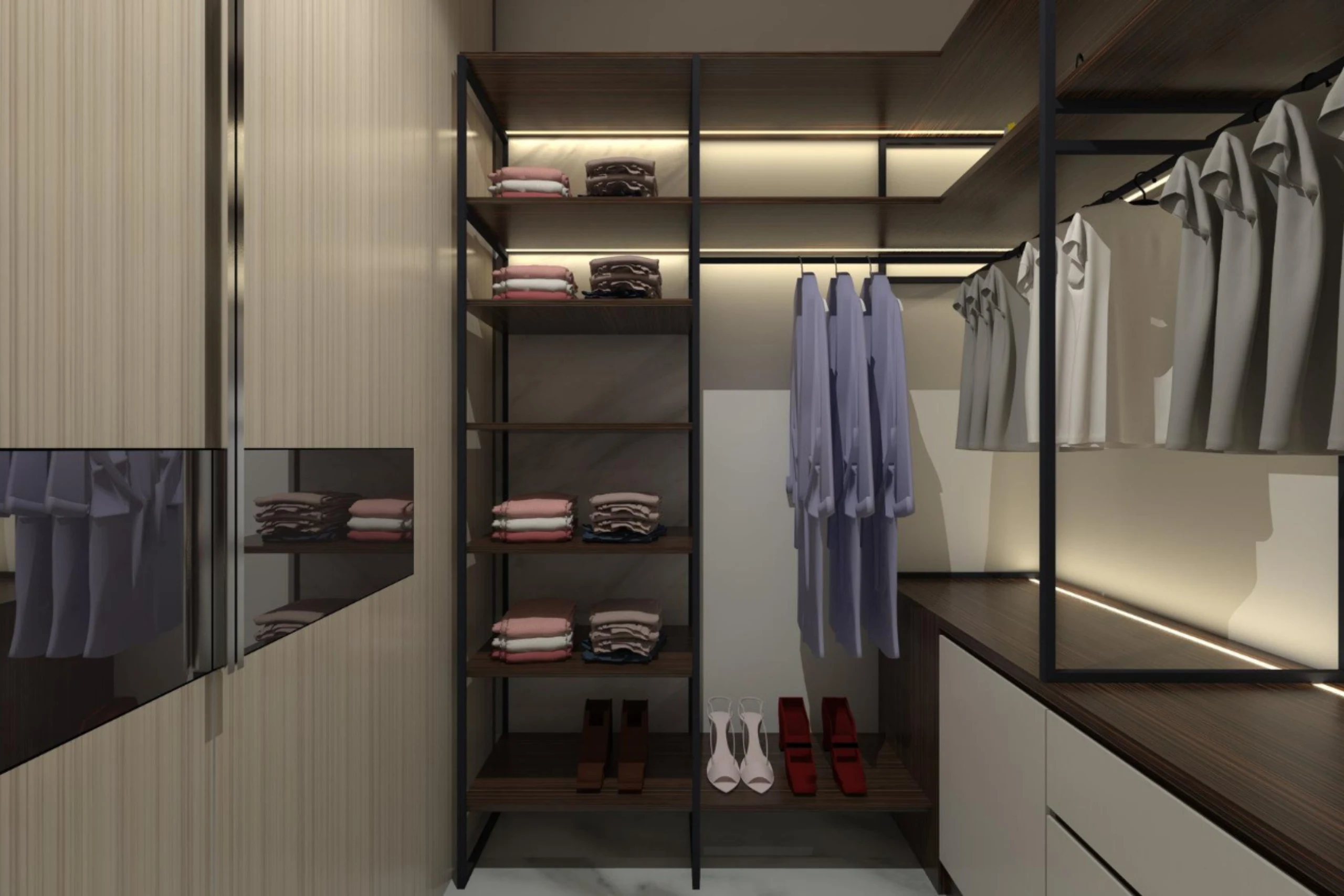 Walk-in Wardrobe Designs - spriha jain