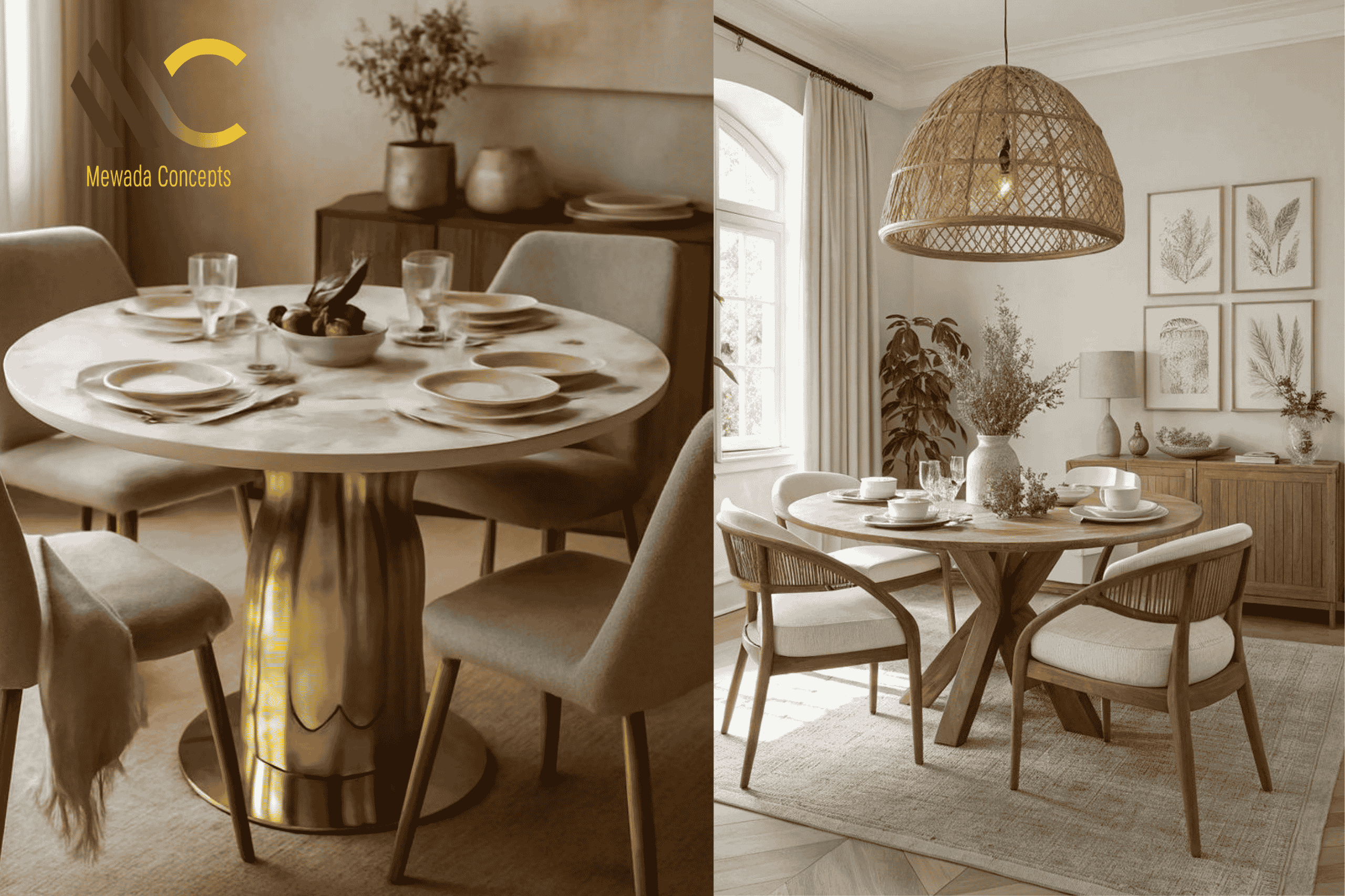 Which Round Dining Table Lasts Longer: Marble or Wood?