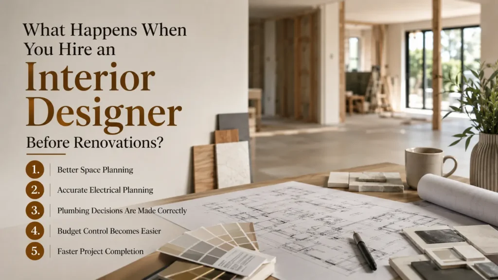 What Happens When You Hire an Interior Designer Before Renovations?