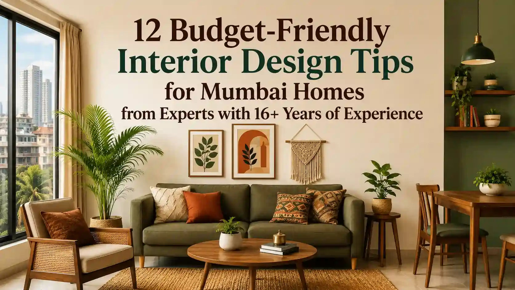 12 Budget-Friendly Interior Design Tips for Mumbai Homes from Experts with 16+ Years of Experience