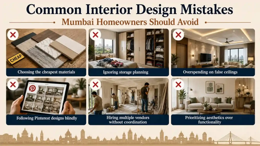 Common Interior Design Mistakes Mumbai Homeowners Should Avoid