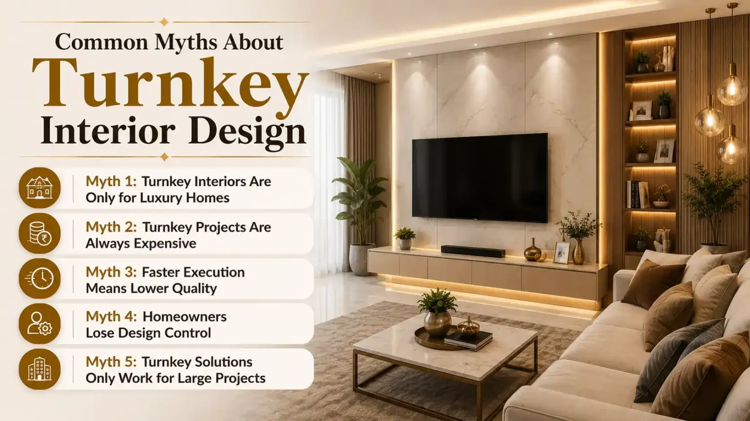 Explaining Common Myths About Turnkey Interior Design