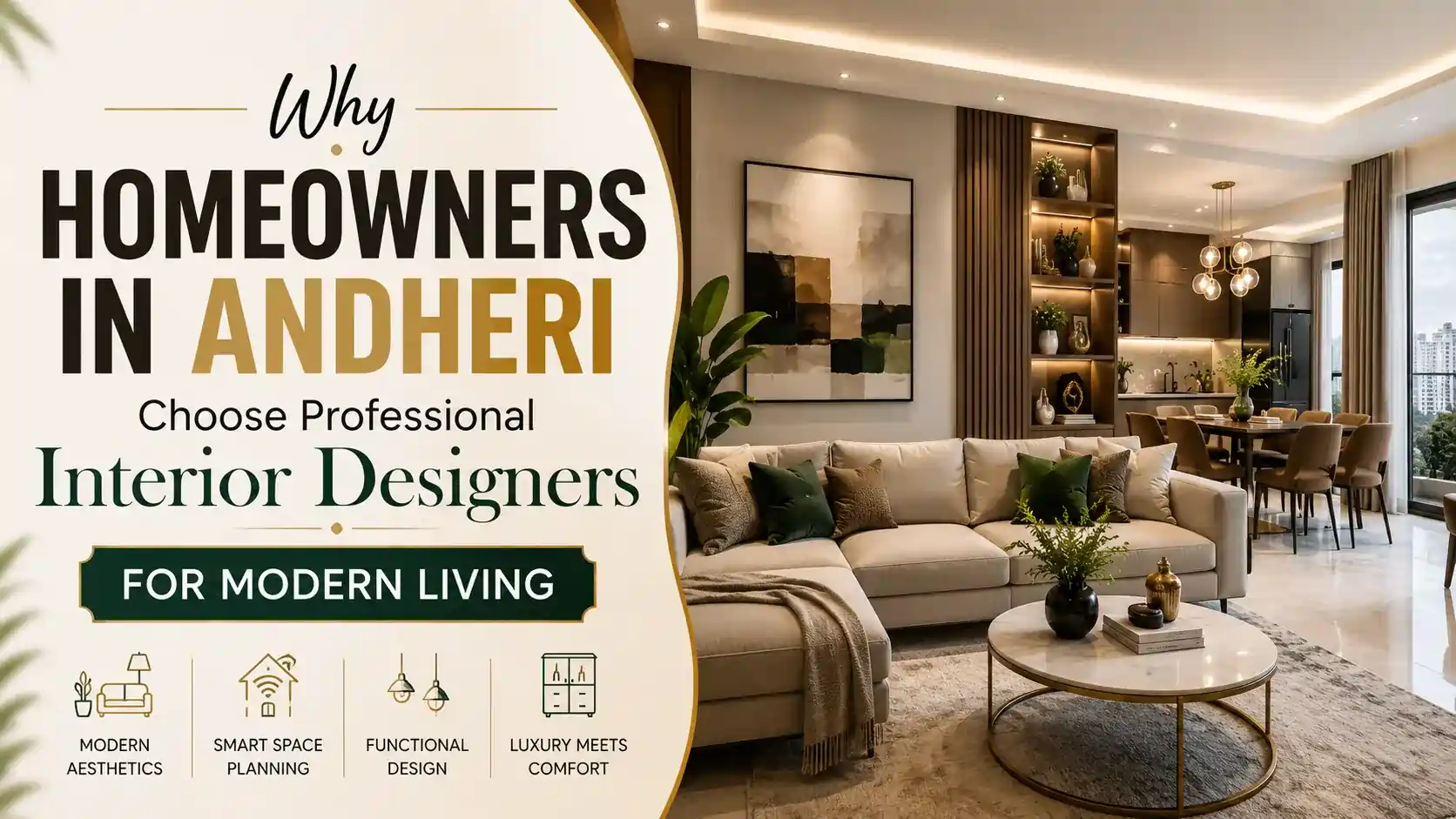 Why Homeowners in Andheri Choose Professional Interior Designers for Modern Living