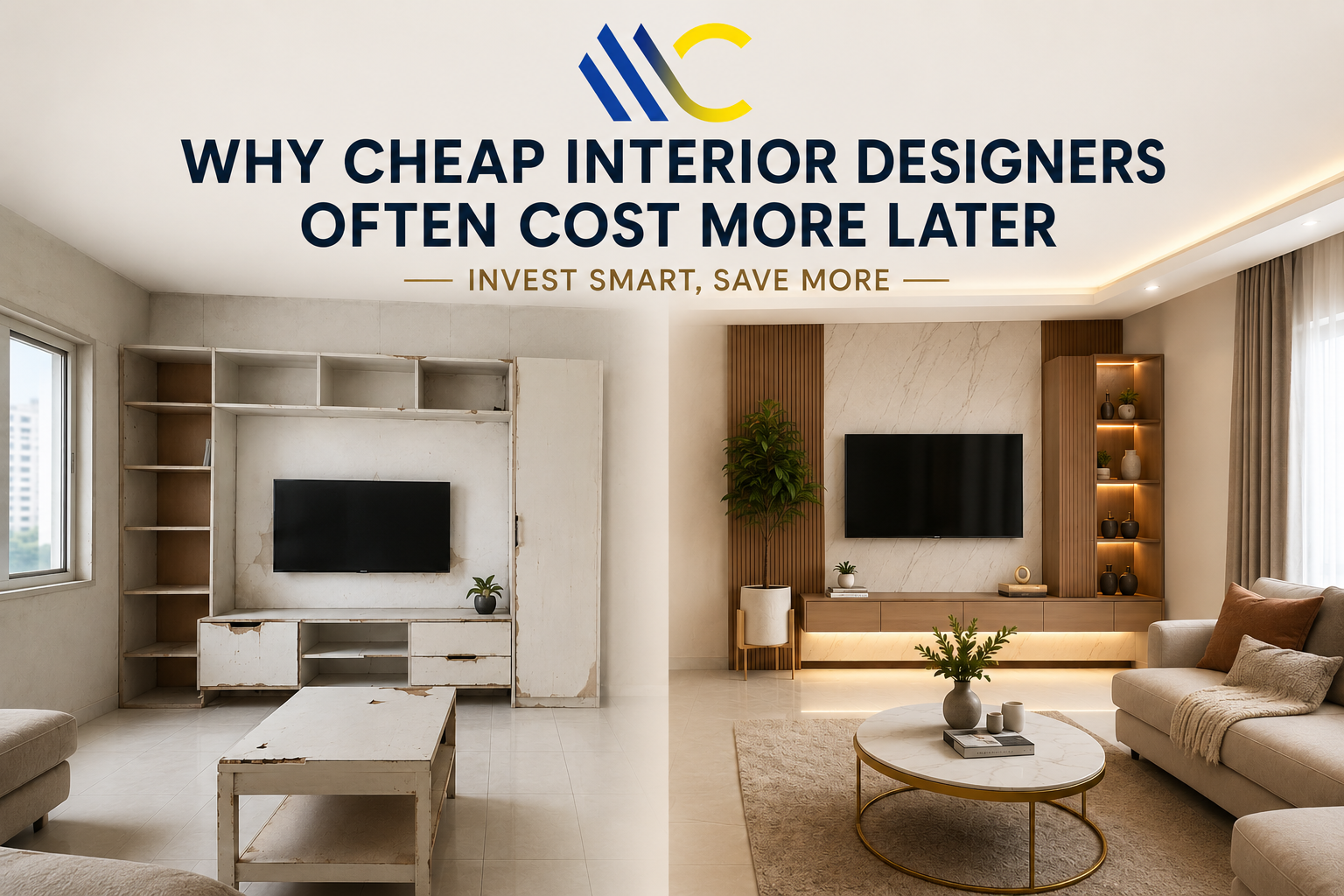 Why Cheap Interior Designers Often Cost More Later – Quality Home Interiors by Mewada Concepts